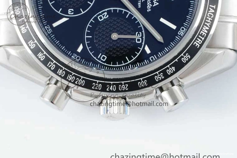 0414 Speedmaster Racing Master SS HKF Best Edition Black Dial on SS Bracelet A Versatile 7810